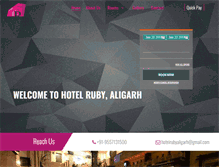 Tablet Screenshot of hotelrubyaligarh.com